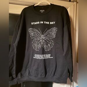 Yours Truly Phora Sweatshirt Stars in the Sky Size XL New Unisex Rare